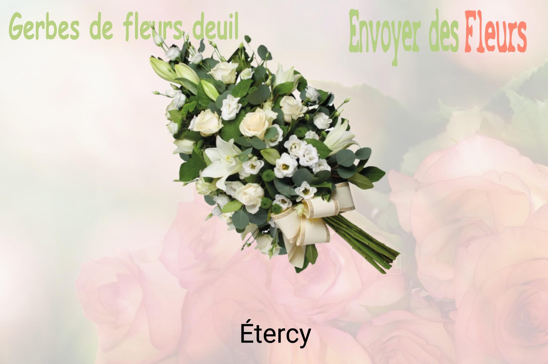 Gerbe de fleurs de deuil livrée à Étercy